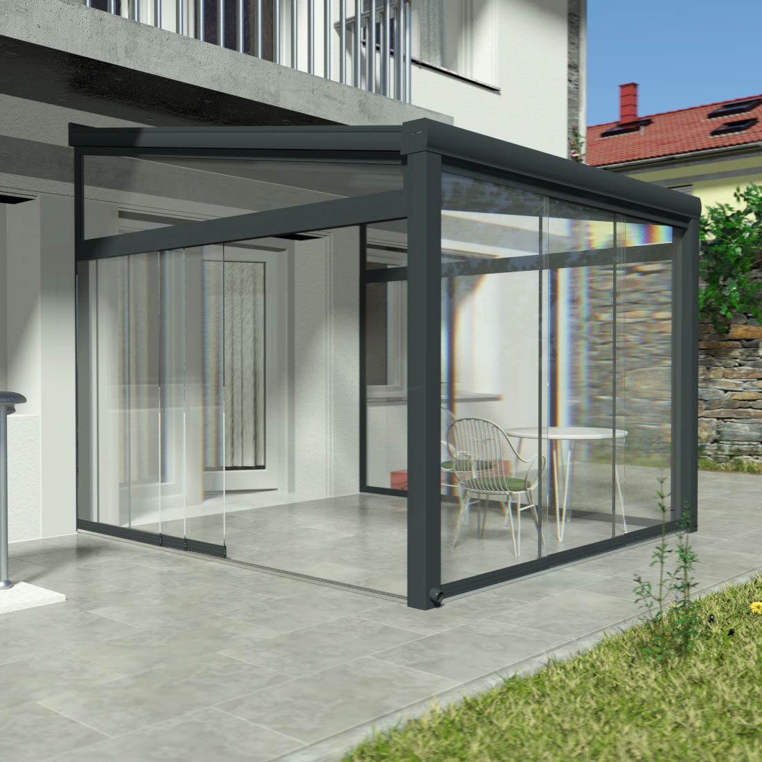 ML Alu Alu KaltWintergarten Terrassenüberdachung ML