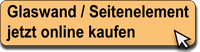 Seiten-Glas-Wand, Festelement Bochum für Terrassenüberdachung, Anthrazit von der Seite mit Möbel, ESG und VSG Glas, jetzt Online Konfigurieren